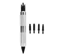 Essential Deburring Edge Cleaning Tool Quick Removal of Burrs Flashes Sharp Edges on Metal Plastic Wood Must Have Hand Tool for Post Processing Finishing Work (Plata)