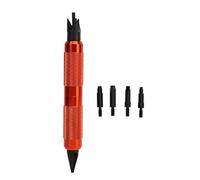 Essential Deburring Edge Cleaning Tool Quick Removal of Burrs Flashes Sharp Edges on Metal Plastic Wood Must Have Hand Tool for Post Processing Finishing Work (Naranja)