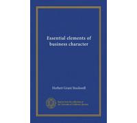 Essential elements of business character