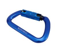 Essential Gear - Mosquetón de escalada de 25 KN, ideal para entusiastas del aire libre y aventureros (azul)