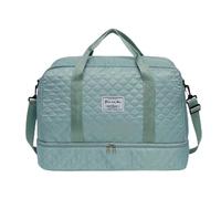 Essential Journey - Bolsa de deporte con compartimentos espaciosos y división húmeda y seca, bolsa de hombro grande para viajeros, elegante bolsa de gimnasio, Blue