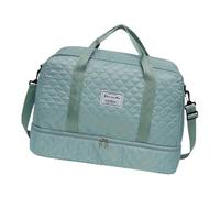 Essential Journey - Bolsa de deporte con compartimentos espaciosos y división húmeda y seca, bolso de hombro grande para viajeros, viajes de negocios, deportes, Blue, Mass Beauty