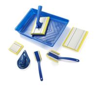 Essential - Juego de 8 pinceles de pintura para una aplicación suave en paredes y esquinas estrechas para artistas y tareas de mejora del hogar, pinceles de poliamida para el cabello