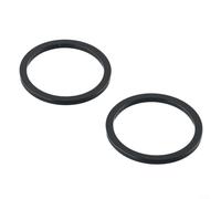 Essential - Juego de espaciadores para pedalier de bicicleta, 2 espaciadores de 2 5 mm, se adapta a GXP HollowTech II, construcción de aleación de aluminio, color negro, combinaciones variadas para