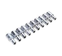 Essential - Juego de llaves métricas cortas de 1/4 pulgadas, 6 puntos, 4 mm-14 mm, accesorio para herramientas mecánicas de montaje de muebles