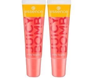 Essential JUICY BOMB Lip Gloss #103 Proud Papaya, Orange, Glossy, Glossy, Bright, Fresh, Vegan, Compliant with our CLEAN BEAUTY Alcohol Free Standard (10ml) (Paquete de 2)