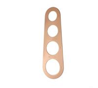 Essential Kitchen Gadget - Regla de medición de espaguetis de acero inoxidable para porciones de cocción precisas (oro rosa)