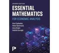 Essential Mathematics for Economic Analysis