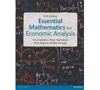 Essential Mathematics For Economic Analysis - Edition 5