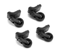 Essential - Rueda de equipaje de 4 piezas para ruedas de equipaje, ligeras y fáciles de instalar, Negro , talla única