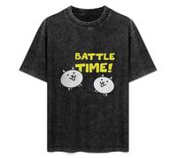 Essential The Battle Cats Cat Game Men Black T-Shirt Print Unisex Cotton tee Shirt XL