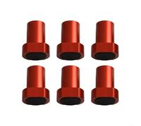 Essential Tools for Every Woodworker, paquete de 6 ganchos de aleación de aluminio resistentes (19 mm, rojo)