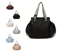 Essential Tote, 2026 New Multifunctional Large-Capacity Handbag, 15 Smart Pockets,Suitable for Various Occasions (black)
