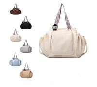 Essential Tote, 2026 New Multifunctional Large-Capacity Handbag, 15 Smart Pockets,Suitable for Various Occasions (Off-white)