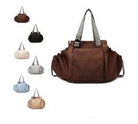 Essential Tote, 2026 New Multifunctional Large-Capacity Handbag, 15 Smart Pockets,Suitable for Various Occasions (brown)