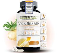 Essential Vigorízate con Maca Andina Extracto Concentrado 4-8:1, L-Arginina AKG y Ginkgo Biloba | Vitalidad, Enfoque y Energía Natural para Hombre | 90 Cápsulas Vegetales | Calidad GMP