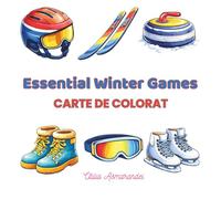 Essential Winter Games: Carte de Colorat Bold & Easy pentru Relaxare Inspirată de Sporturile de Iarnă (ArtFunColor Collection - Relax & Relief (Ediție în limba română))