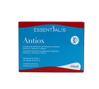 Essentialis Antiox-Resveratrol, Glutation reducido, Vitaminas C y E y selenio-Alto poder Antioxidante-Evita el daño oxidativo celular-Para hombres y mujeres-30 comprimidos veganos-Antienvejecimiento