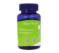 Essentialis Melatonina Gummies - 1 mg de melatonina por gummy - Sabor mora - 60 gummies veganas - Sueño nocturno y rutina de descanso