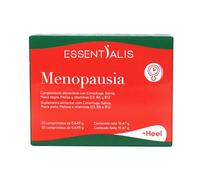 Essentialis Menopausia - con Cimicífuga, Salvia, Melisa, Maca Negra y Vitaminas D, B6 y B12 - Uso prolongado - 1 mes - Sin soja ni conservantes
