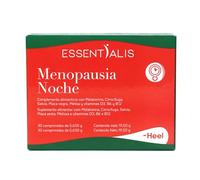 Essentialis Menopausia Noche-con Extractos de plantas, Melatonina y Vit. D, B6 y B12- Uso prolongado- 1 mes- Sin estrógenos ni soja