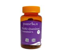 Essentialis Multivitaminas Gummies - 60 gominolas veganas - Con 9 vitaminas y 3 minerales esenciales - Sabor limón - Fórmula con pectina, sin gelatina - Para el cuidado diario de toda la familia