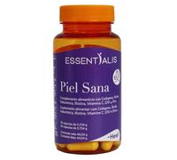 Essentialis Piel Sana - con Colágeno Hidrolizado Marino de máxima Biodisponibilidad, Ácido Hialurónico, Vitamina C, Q10, Zinc y Biotina - Piel Tersa - Cuida tu piel de forma fácil -2 meses-60 cápsulas