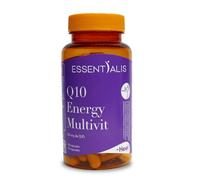 Essentialis Q10 Energy Multivit - Multivitamínico Energético con Coenzima Q10, Vitaminas B, C, D, Magnesio y Zinc - Apoyo a la Energía y Reducción del Cansancio - 90 Capsulas