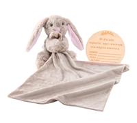 Essentials Ibiza Dou dou para Bebe | Peluche y Manta de Seguridad Extra Grande para Bebe Recién Nacido | Mantita de Seguridad | Doudou | Regalo Cesta para Bebé (Conejito Rosa)