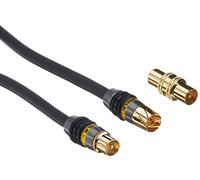 Essentials mv2 a Dual Shielded coaxial PAL Cable de Antena (24 contactos de Oro, Duraflex Revestimiento de 10 m)
