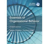 Essentials of Organizational Behaviour, Global Edition
