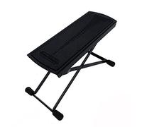 Essentials serie GFR-01 6-posición altura guitarra ajustable reposapiés, Color negro