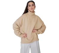 Essentials Suéter De Cuello Alto para Mujer, Jersey De Punto De Manga Larga Gruesa, Top Informal Suelto. Jersey Básico De Moda para Otoño E Invierno.,Estilo T,S