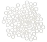 Essentra 0050320000VR Arandela Plana, Blanco, M6, Set de 100 Piezas