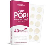 Essenze - Parches para espinillas antiacné hidrocoloidales - Impermeables, absorción rápida - Tratamiento eficaz para imperfecciones de la piel - Don't Pop 40 parches invisibles