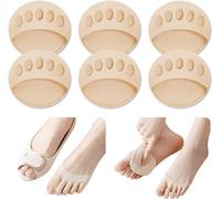 Esshogo 8 pares de almohadillas del antepié, almohadillas metatarsianas para mujer y hombres, almohadillas ortopédicas para proteger zapatos y pies. Almohadilla ortopédica para proteger zapatos y