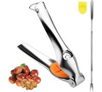 Esshogo Pinza para castañas, de acero inoxidable, pinza para castañas, multifunción, pinza para castañas, herramienta castañas, clip rápido para castañas Nut Sheller Tool, Pelador de castañas