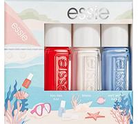 Essie Kit de pintauñas Under the Sea, 3 esmaltes de uñas tamaño mini, Acabado brillante y Larga duración, Tonos: Under the Sea