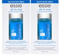 Essie, Tratamiento de uñas Top y Base Coat All in One, con Aceite de Argán, 13.5 mL (Paquete de 2)