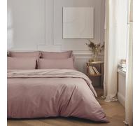 ESSIX - Funda nórdica de percal de algodón, 240 x 220 cm, Color Rosa