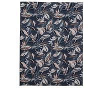 Essix - Sábana Plana Estampada de percal de algodón, 270 x 300 cm, diseño de Euphoria, Color Verde