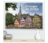Esslingen am Neckar. Ein- und Ausblicke von Andreas Voigt (hochwertiger Premium Wandkalender 2026 DIN A2 quer), Kunstdruck in Hochglanz: Mittelalterlich geprägte Altstadt