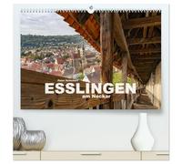 Esslingen am Neckar (hochwertiger Premium Wandkalender 2026 DIN A2 quer), Kunstdruck in Hochglanz: Die wunderbare Große Kreisstadt Esslingen am Neckar.