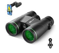 ESSLNB Binoculares 8x42 BAK4 Prisma Prismaticos Pequeños y Potentes 100% Impermeables para Caza con Adaptador de Telefono Bolso y Correa