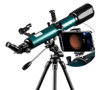 ESSLNB Telescope 70080 - Telescopio para adultos con aplicación para smartphone de observación de estrellas, adaptador de teléfono inteligente, trípode ajustable, control remoto inalámbrico
