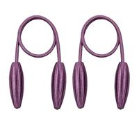 ESSMOKO Abrazaderas para Cortinas, diseño versátil para Hacer tú Mismo, sujeción Fuerte, Paquete de 2, Color Morado
