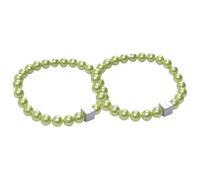 ESSMOKO Alzapaños Cortinas Hebilla Magnética para Cortina con Forma De Perla De Imitación Cierre Decorativo De Cabeza Cuadrada Longitud 40 Cm Color Verde