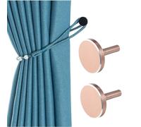 ESSMOKO Alzapaños para Cortinas Gancho Gancho para Cortina de Pared de aleación de Zinc Moderno y Sencillo Color Rosa