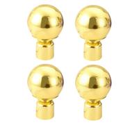 ESSMOKO Extremos de Barra de Cortina Paquete de 4 Accesorios Decorativos para Cortina con Extremo de Varilla Romana de plástico PP de 22mm y 28mm