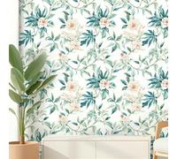 ESSMOKO Papel tapiz Nuevo adhesivo autoadhesivo impermeable de PVC estilo pintura china con tinta ideal para la renovación de muebles de dormitorio y sala de estar Poema Musgoso 45 * 500cm